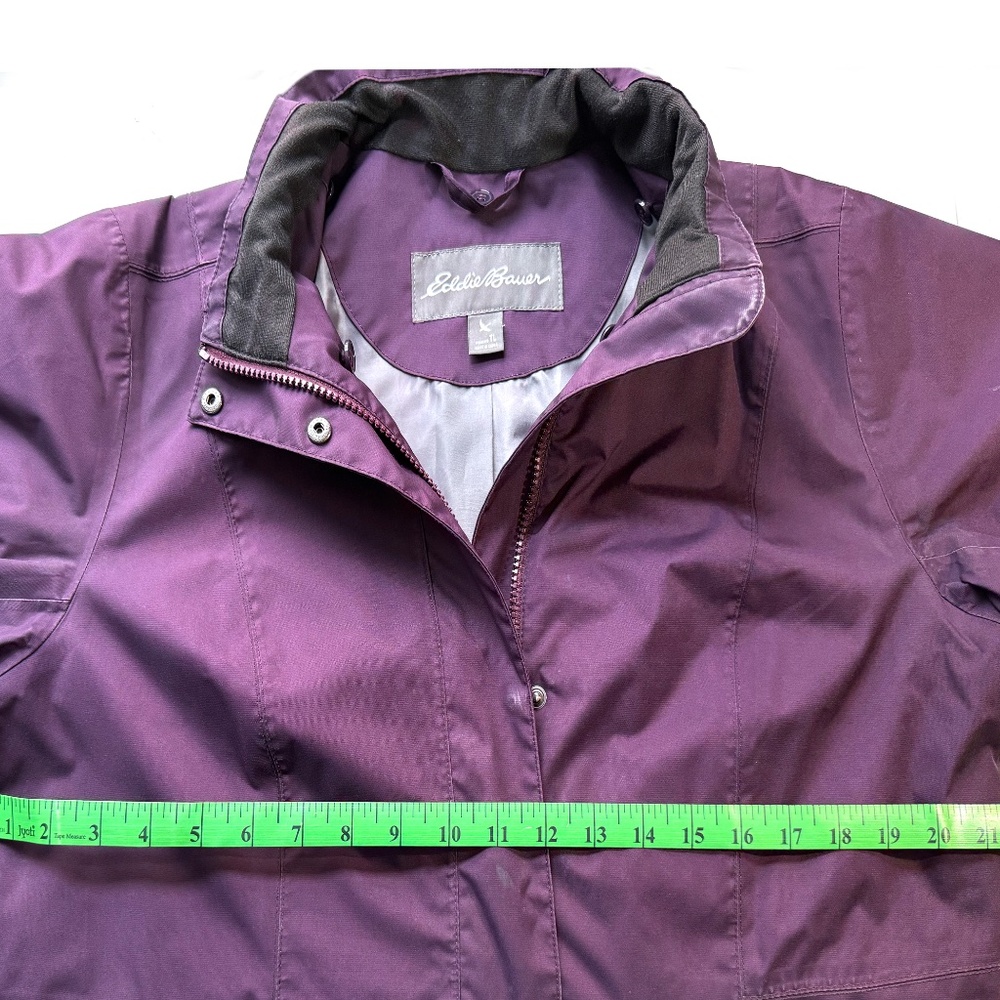 Eddie Bauer Women’s L Tall Purple 3-in-1 Jacket w/ Removable Liner - Picture 11 of 13